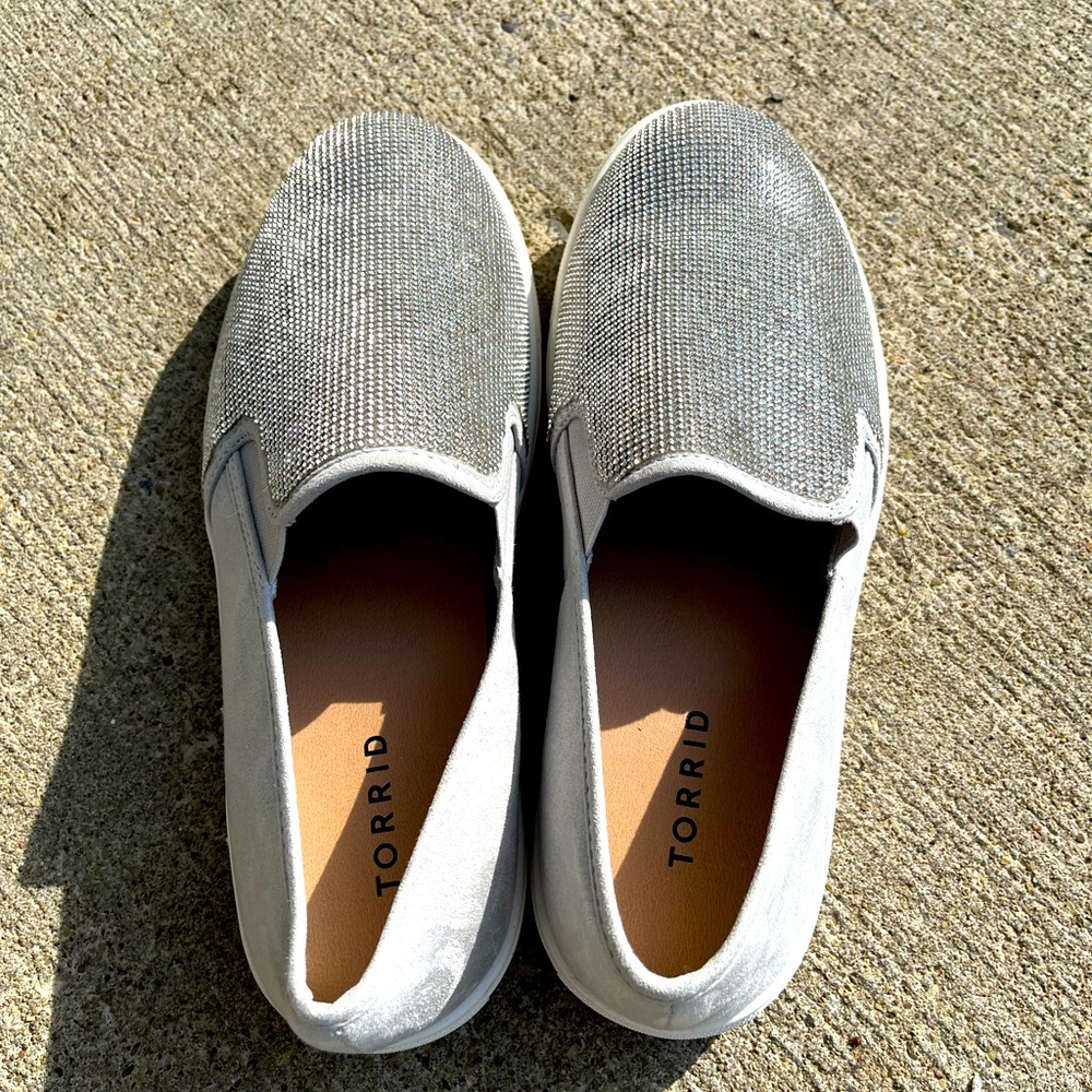 NWOT Torrid Slip On Rhinestone Sneakers